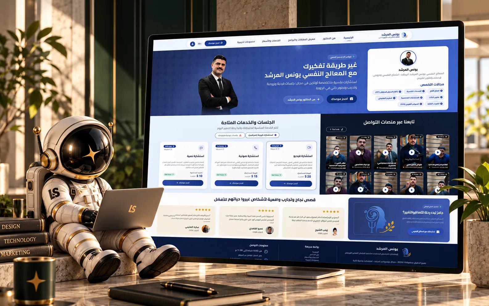 يونس المرشد – منصة وتطبيق العلاج النفسي والتطوير الذاتي